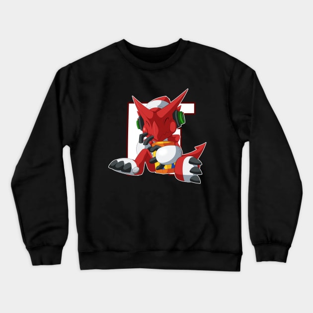 Shoutmon DigiNoir Crewneck Sweatshirt by PRPrints